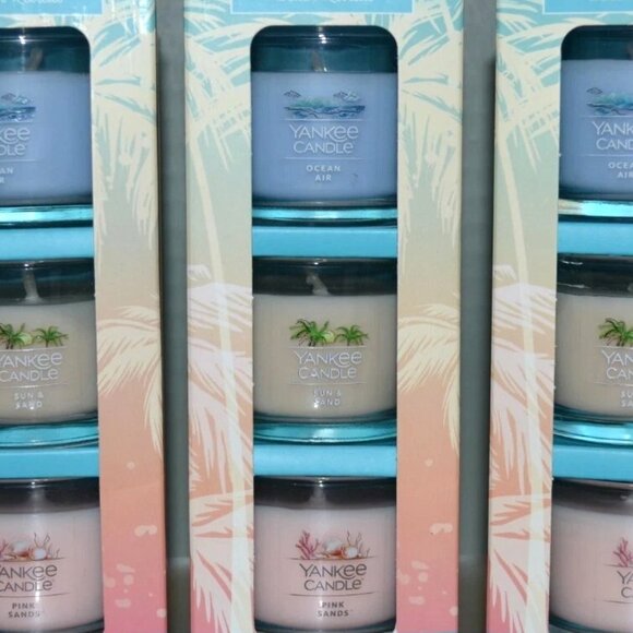 Yankee Candle Beach Retreat Gift Set Pack Of 3 Mini Candles (1.3 oz Each) - Picture 1 of 5